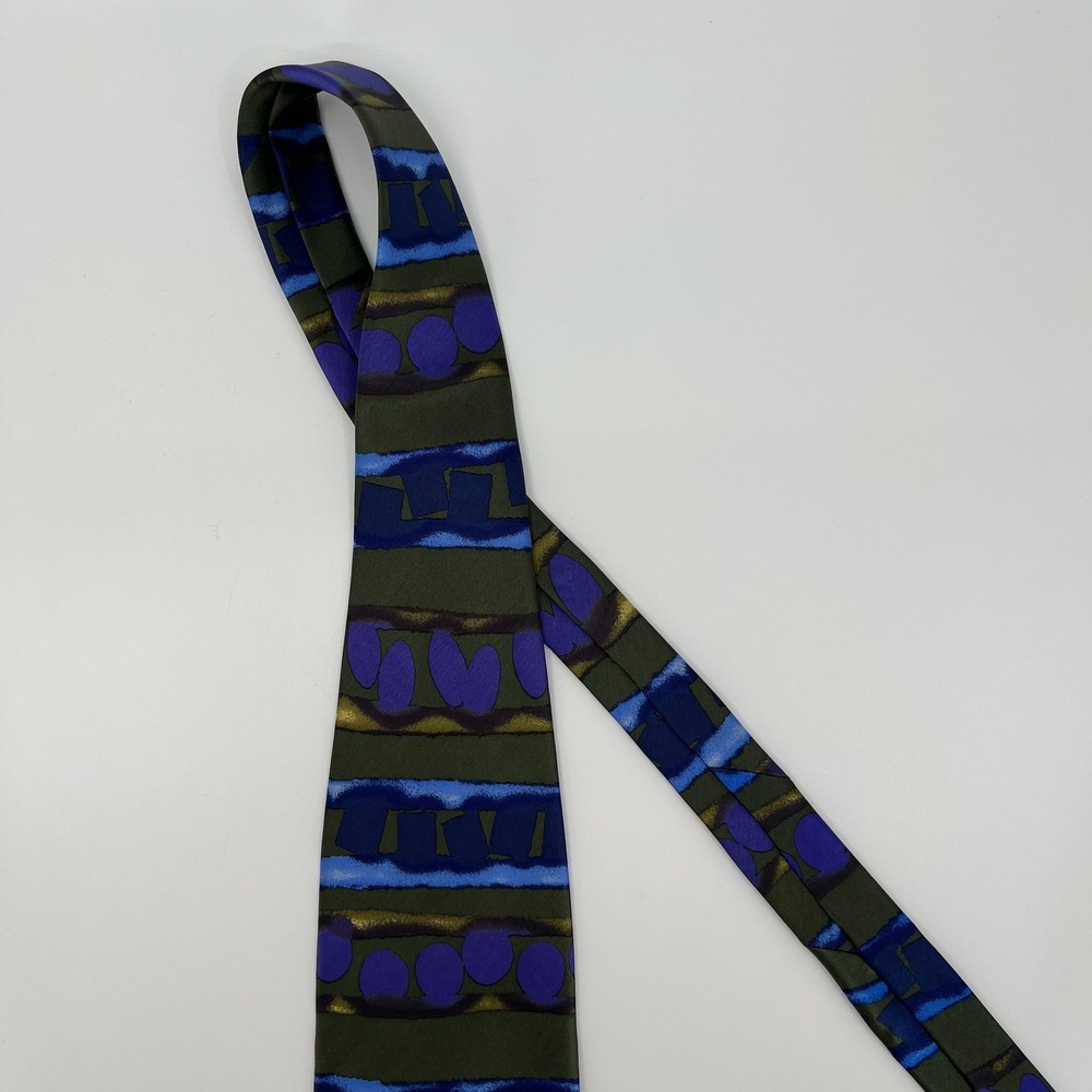 The DeSantis Collection Necktie Mens LOT of 4 Silk Ties Abstract Made in Italy - Picture 3 of 16